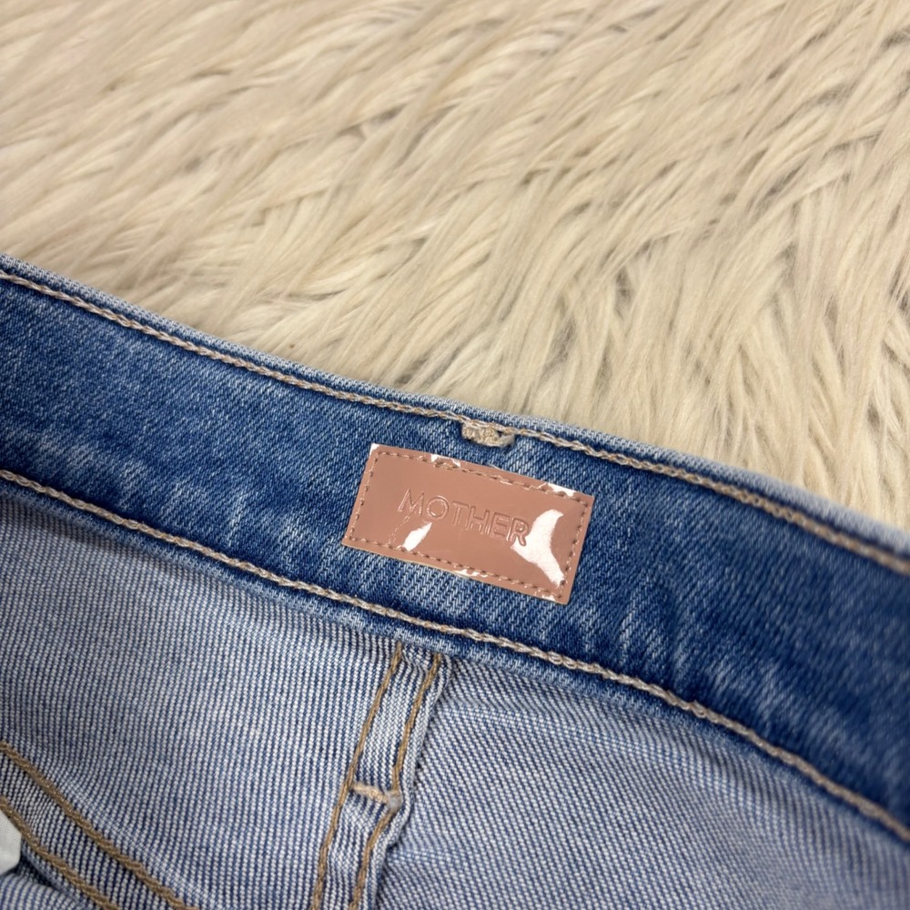 Mother Women's 26 Rambler Zip Flood Cropped Jeans Out of the Blue - Picture 3 of 10